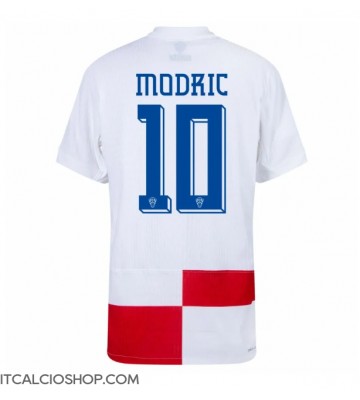 Croazia Luka Modric #10 Prima Maglia Europei 2024 Manica Corta
